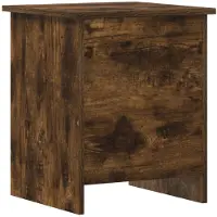 vidaXL Opbergkist Gerookt eiken 40 x 40 x 50 cm Bewerkt hout