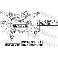 FEBEST 1924-E90FLRR Draagarm