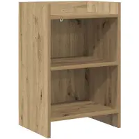 vidaXL Nachttafels Artisanaal eiken 40 x 30 x 60 cm Bewerkt hout