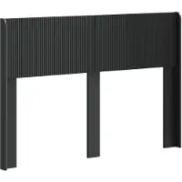 vidaXL Hoofdbord Zwart PB