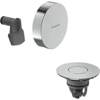 Hansgrohe set voor badkuip: inlaat, afvoer en overloop, chroom, 1 stuk.