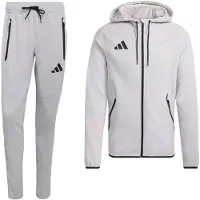 Adidas Tiro Travel Joggingpak Full-Zip Grijs