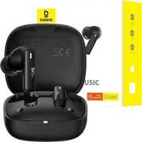 Baseus Bowie E19 True Wireless Oordopjes - Cluster Zwart