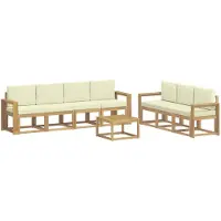 vidaXL Buiten bank set 7 st