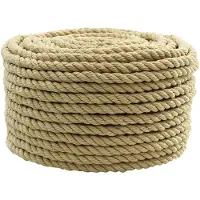 vidaXL Boottouw 14 mm 50 m Naturel