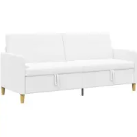 vidaXL Sofa met Opbergruimte Wit 192 x 78 x 87 cm Polyester