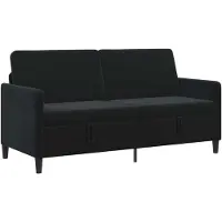 vidaXL Sofa met Opbergruimte Zwart 172 x 78 x 87 cm Polyester