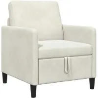 vidaXL Sofa met Opbergruimte Crèmekleurig 72 x 78 x 87 cm Polyester