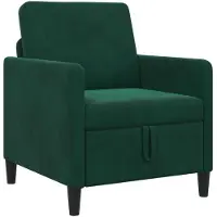 vidaXL Sofa met Opbergruimte Donkergroen 72 x 78 x 87 cm Polyester
