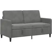 vidaXL Sofa met Opbergruimte Donkergrijs 152 x 78 x 87 cm Polyester