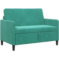 vidaXL Sofa met Opbergruimte Turquoise 122 x 78 x 87 cm Polyester