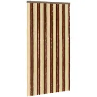 vidaXL Insecten Gordijn Chenille Bruin en Beige 118 x 220 cm 100% PP