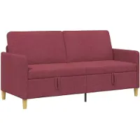 vidaXL Sofa met Opbergruimte Wijnrood 172 x 78 x 87 cm Polyester
