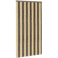 vidaXL Insecten Gordijn Chenille Donkerbruin en Beige 118 x 220 cm