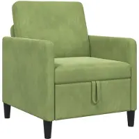 vidaXL Sofa met Opbergruimte Lichtgroen 72 x 78 x 87 cm Polyester