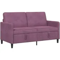 vidaXL Sofa met Opbergruimte Paars 152 x 78 x 87 cm Polyester
