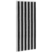 vidaXL Insecten Gordijn Chenille Grijs en Zwart 100 x 220 cm 100% PP