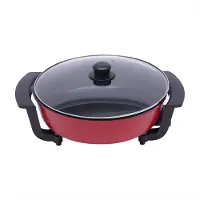 Happiq 6L Dubbele Hot Pot – Multifunctionele Elektrische Inductie Soeppan – Antiaanbak Kookpot / Casserole voor Thuiskeuken – Rood