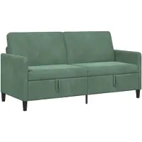 vidaXL Sofa met Opbergruimte Zeegroen 172 x 78 x 87 cm Polyester