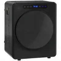 Happiq Mini Afzuig Luchtdroger – RVS en ABS Behuizing – 49 x 43 x 61 cm – Compacte Ventilatie / Droog Unit voor Lucht en Omgeving – Zwart