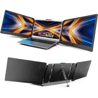 Mira Professionele Portable Monitor Pro 2024 - Inclusief Beschermhoes en Kabels - Krachtige Laptop Scherm Uitbreider - Zwart - 36cm x 21cm x 4cm