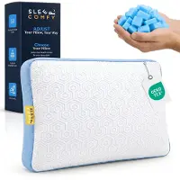 Sleep Comfy - Traagschuim Serie - Hoofdkussen - Cooling Design - 30 Dagen Proefslapen - Hoofdkussen Nekklachten - Hoofdkussen Traagschuim - Geschikt voor rug-, zij- en buikslapers
