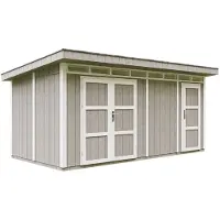 Timbela M905C-TUNDRA GREY - LP SmartSide Tuinhuis op houtbasis - 11,47 m² - 530x279xH237 cm - met vloer en verf