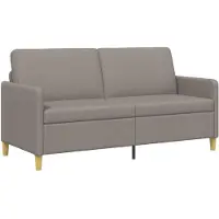 vidaXL Sofa met Opbergruimte Taupe 172 x 78 x 87 cm Polyester