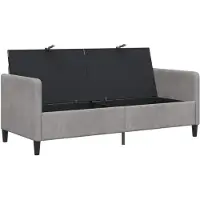 vidaXL Sofa met Opbergruimte Lichtgrijs 172 x 78 x 87 cm Polyester