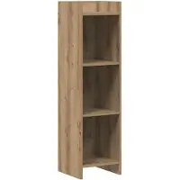 vidaXL Boekenkast 3-laags 30 x 30 x 111 cm Bewerkt hout
