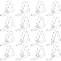 OEM 16 stuks tafelkleedklemmen, transparant, tafelclips, kunststof tafelklemmen, verstelbare tafelklemmen, flexibel beweegbaar, tafelclips, voor binnen en buiten, dikke tafels