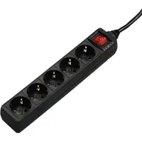 Hama 00137267 Stekkerdoos Zwart Randaarde stekker 1 stuk(s)