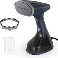 TIM. Stoomreinigerkleding-Stoomreiniger-Stoomreinigers-1000W-150ml-Kledingstomer-Donkerblauw-17cmx8cmx23cm