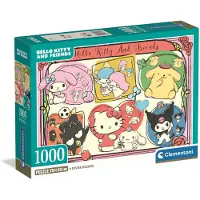 Clementoni Puzzle compact Hello Kitty 70 x 50 cm 1000 pièces