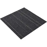 vidaXL Vloertegel Donkergrijs met Strepen 50 x 50 cm 4 pcs