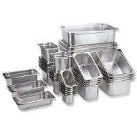 Multi Gastronormbak - GN Bak - RVS - 0,75 Liter - Vaatwasserbestendig - Breukvast - Stapelbaar