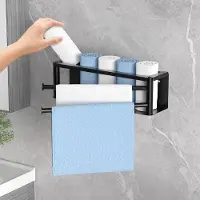 Unyqoos Stijlvolle Muurhanddoekhouder met Flexibele Installatie en Zwenkstangen voor Badkamer en Keuken