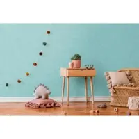 A.S. Création ZACHT GEMELEERD BEHANG | Basic - Blauw - Lilly & Luis