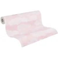 A.S. Création WOLKEN BEHANG | Kinderkamer - Roze Wit - Lilly & Luis