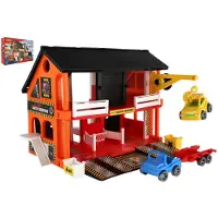 Wader Speelhuis Auto Service 25471 - Kartonnen Garage voor Kinderen