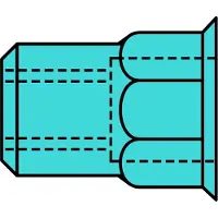 Gesipa 1455460 Popmoer (Ø) 6 mm M6 250 stuk(s)