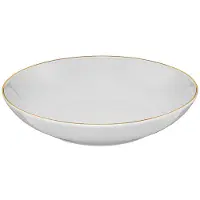 Ambition Royal Diep Bord 22.5 cm - Stijlvol Grijs met Gouden Rand