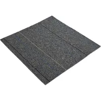 vidaXL Vloertegel Medium Grijs met Strepen 50 x 50 cm 4 st