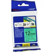 Brother TZe-731 Tape Zwart op groen (12 mm)