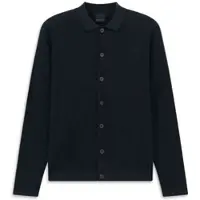 Bugatti Herren Gebreid vest met knoopsluiting en polokraag