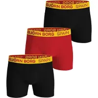 Björn Borg Cotton Stretch Boxers Spain 3-pack Zwart | Maat: XL