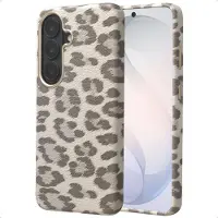 Selencia Sabi Backcover Panterprint met MagSafe voor de Samsung Galaxy S26 - Soft Ivory