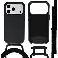 IMoshion Color Backcover met afneembaar koord met MagSafe voor de Apple iPhone 17 Pro Max - Zwart