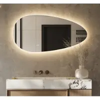 Schaere - Badkamerspiegel - LED Verlichting - Spiegel Verwarming - Sensor - Dimfunctie - 80x60 cm