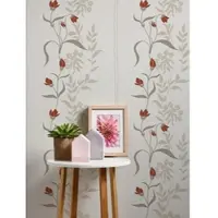 A.S. Création Casual Living - Creme - Bloemen - 958741